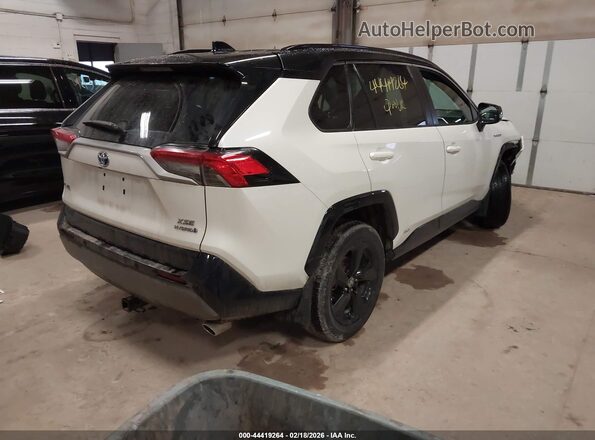 4T3E6RFV9MU041157 2021 TOYOTA RAV4 HYBRID Белый Задняя правая четверть