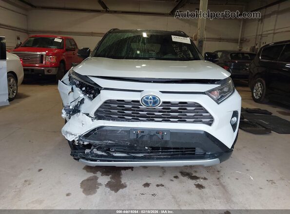 4T3E6RFV9MU041157 2021 TOYOTA RAV4 HYBRID Белый Вид щитка приборов