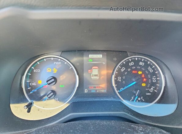 4T3T6RFV0NU097349 2022 TOYOTA RAV4 Белый Вид щитка приборов