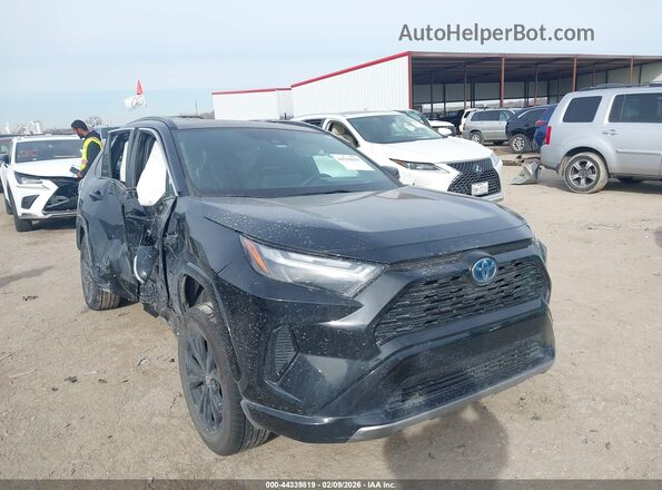 4T3T6RFV4NU081610 2022 TOYOTA RAV4 HYBRID Черный Передняя правая четверть