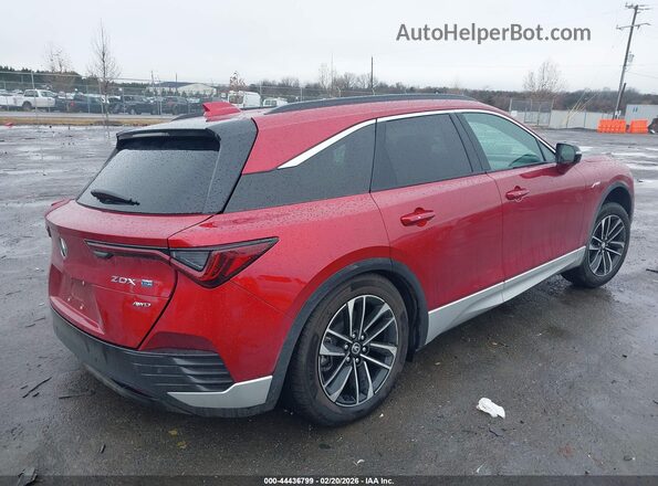 4W5KHNRL9RZ519748 2024 ACURA ZDX Красный Задняя правая четверть