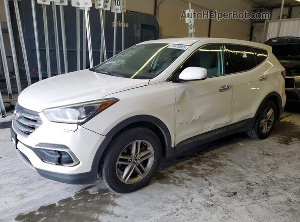 5NMZTDLB7JH095466 2018 HYUNDAI SANTA FE Белый Задняя левая четверть