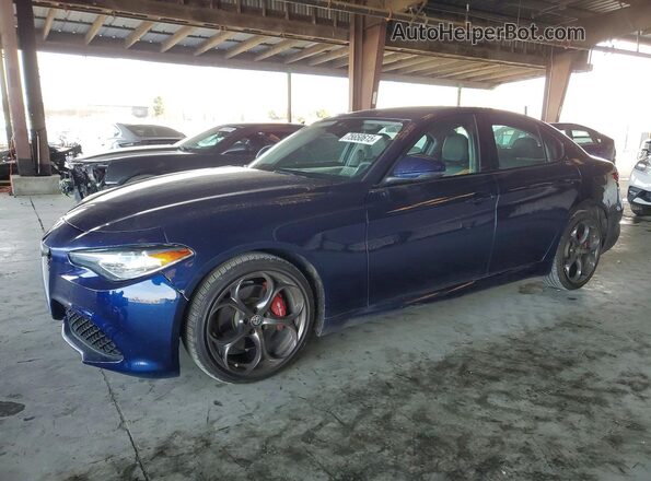 ZARFAEEN3H7530089 2017 ALFA ROMEO GIULIA Синий Задняя левая четверть