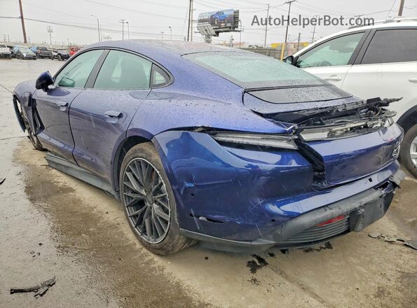 WP0AA2Y16MSA17098 2021 PORSCHE TAYCAN Синий Задняя правая четверть