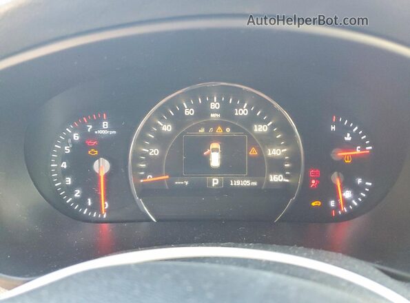 5XYPH4A53JG385610 2018 KIA SORENTO Темно-бордовый Вид задних сидений