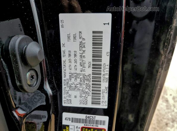 5TFLA5AB0TX052456 2026 TOYOTA TUNDRA Черный Вид подкапотного пространства