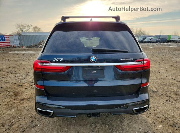 5UXCX4C55KLS37056 2019 BMW X7 Синий Вид салона спереди