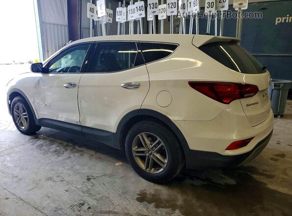 5NMZTDLB7JH095466 2018 HYUNDAI SANTA FE Белый Задняя правая четверть