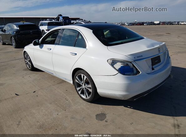 55SWF4JB0GU105504 2016 MERCEDES-BENZ C-CLASS White Tył lewy