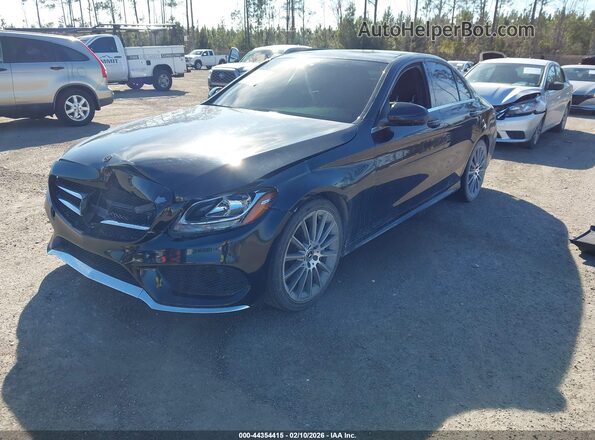 55SWF4JB0HU211520 2017 MERCEDES-BENZ C-CLASS Black Przód lewy