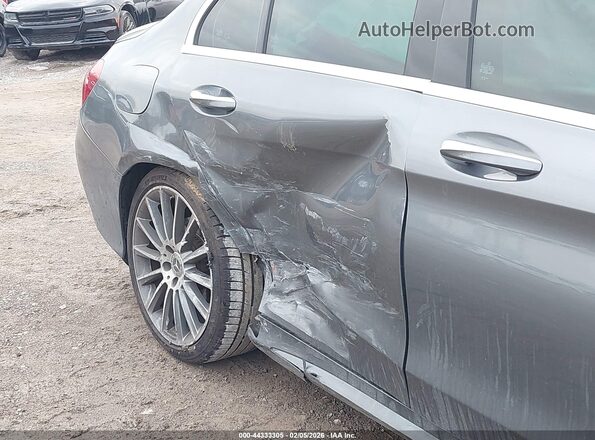 55SWF4JB0HU222906 2017 MERCEDES-BENZ C-CLASS Gray Front view