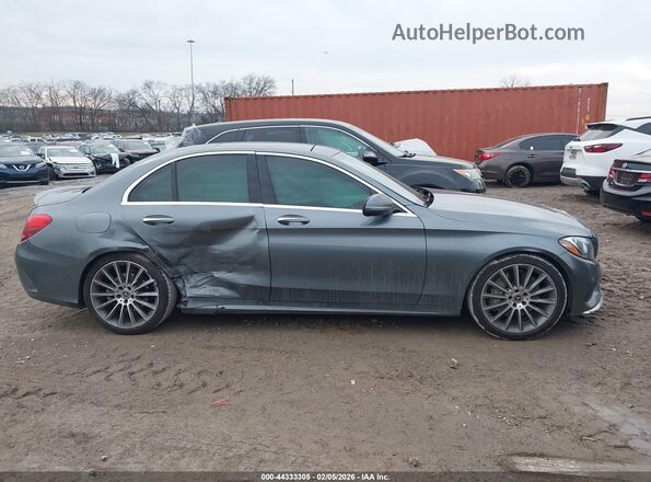 55SWF4JB0HU222906 2017 MERCEDES-BENZ C-CLASS Gray Rear interior view