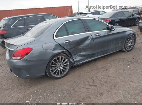 55SWF4JB0HU222906 2017 MERCEDES-BENZ C-CLASS Gray Rear right