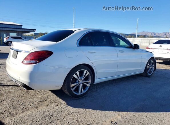 55SWF4JB1GU099437 2016 MERCEDES-BENZ C White Tył prawy
