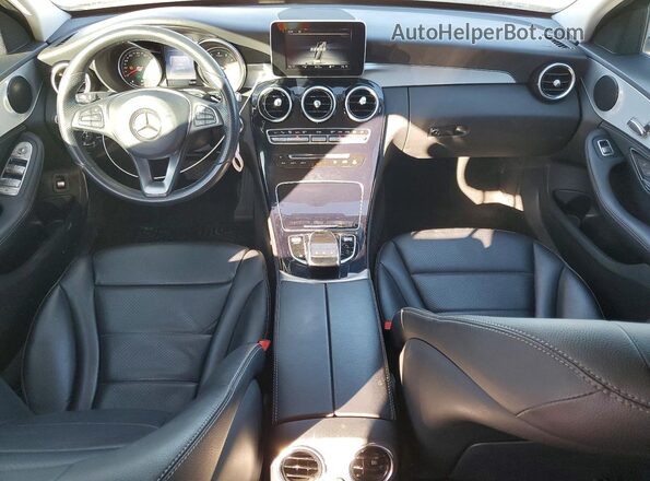 55SWF4JB1GU099437 2016 MERCEDES-BENZ C White Widok deski rozdzielczej
