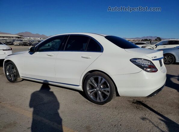 55SWF4JB1GU099437 2016 MERCEDES-BENZ C White Tył lewy