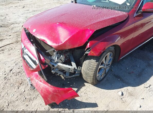 55SWF4JB1GU112140 2016 MERCEDES-BENZ C-CLASS Red Вид спереду