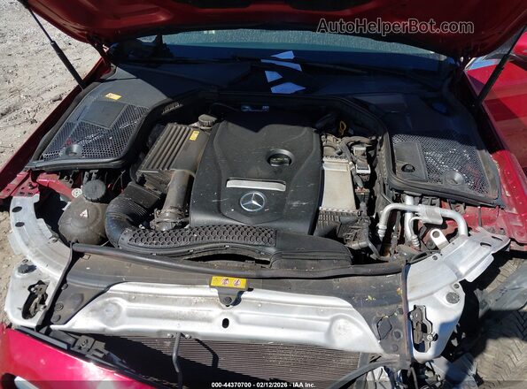 55SWF4JB1GU112140 2016 MERCEDES-BENZ C-CLASS Red Вид ззаду