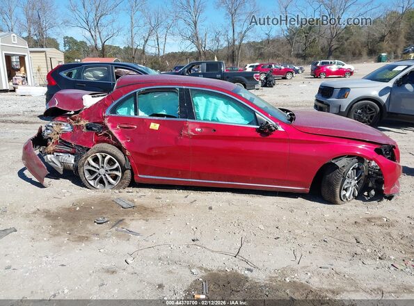 55SWF4JB1GU112140 2016 MERCEDES-BENZ C-CLASS Red Вид щитка приладів