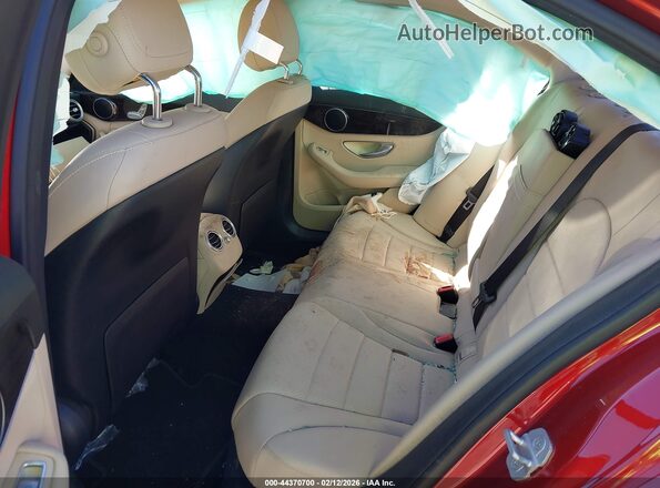 55SWF4JB1GU112140 2016 MERCEDES-BENZ C-CLASS Red Вид наклейки з VIN-кодом