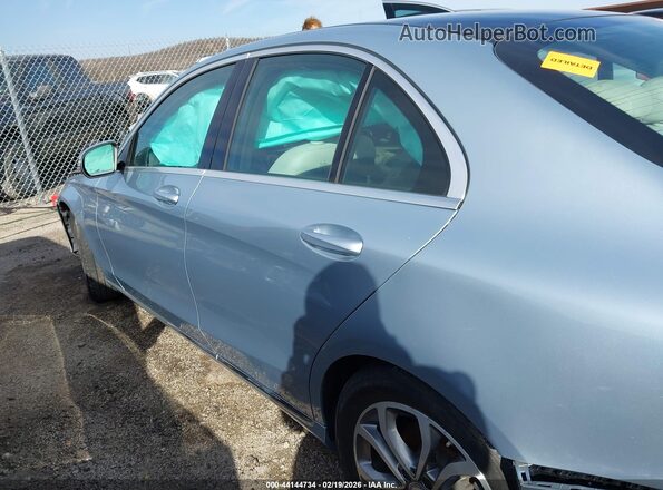 55SWF4JB1HU190421 2017 MERCEDES-BENZ C-CLASS Light Blue Панорамный вид салона 360°