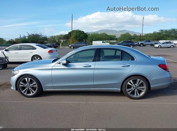55SWF4JB1JU234570 2018 MERCEDES-BENZ C-CLASS Light Blue 360 interior view