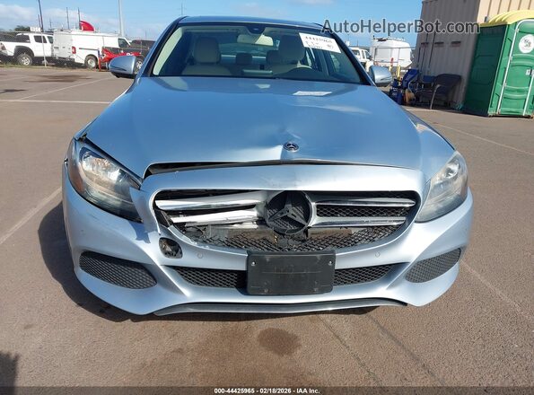 55SWF4JB1JU234570 2018 MERCEDES-BENZ C-CLASS Light Blue Front view
