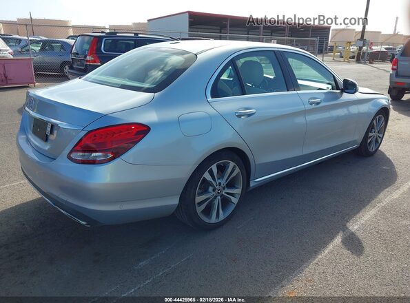 55SWF4JB1JU234570 2018 MERCEDES-BENZ C-CLASS Light Blue Rear right