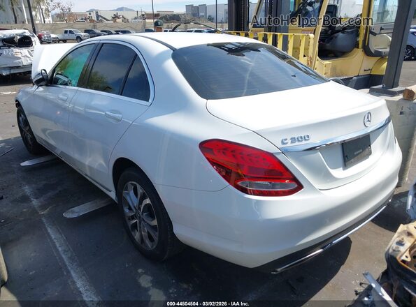 55SWF4JB1JU236433 2018 MERCEDES-BENZ C-CLASS White Հետևի ձախ