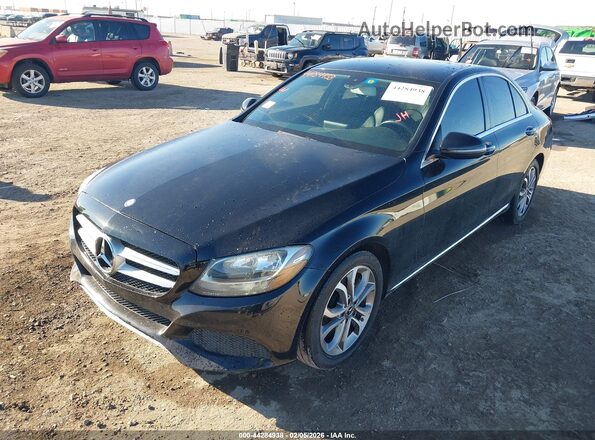55SWF4JB2HU214838 2017 MERCEDES-BENZ C-CLASS Black Передня ліва чверть