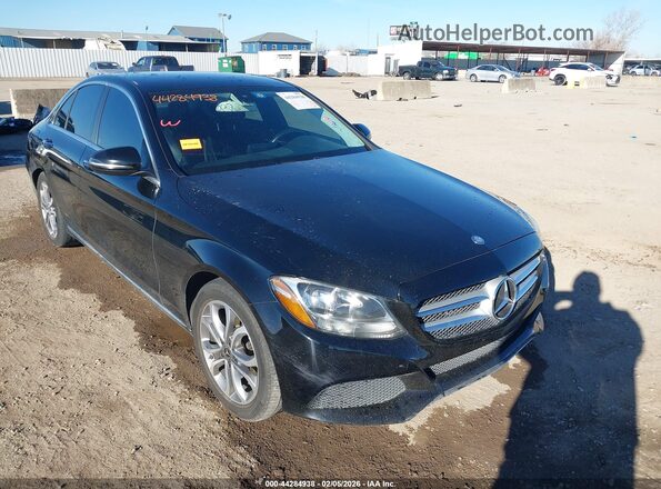 55SWF4JB2HU214838 2017 MERCEDES-BENZ C-CLASS Black Передня права чверть