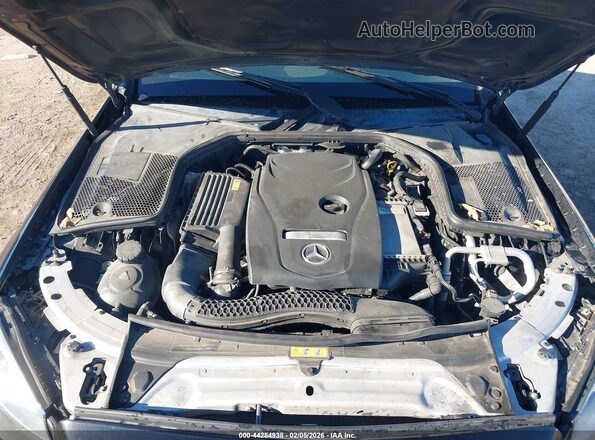 55SWF4JB2HU214838 2017 MERCEDES-BENZ C-CLASS Black Вид ззаду