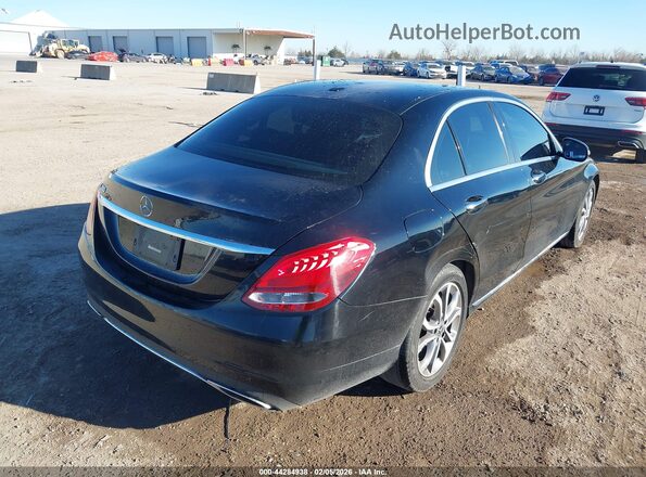 55SWF4JB2HU214838 2017 MERCEDES-BENZ C-CLASS Black Задня права чверть