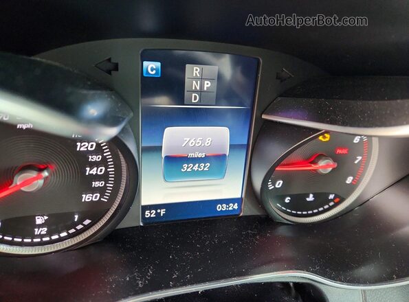 55SWF4JB2JU240684 2018 MERCEDES-BENZ C Gray Instrument cluster view