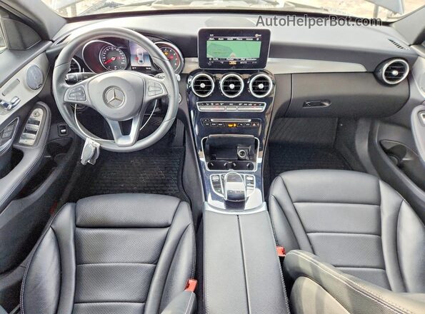 55SWF4JB2JU240684 2018 MERCEDES-BENZ C Gray Dashboard view