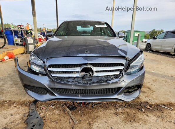 55SWF4JB2JU240684 2018 MERCEDES-BENZ C Gray Front view