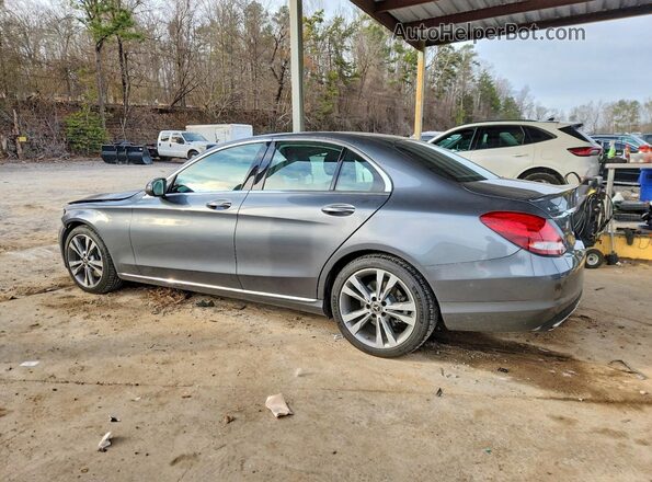 55SWF4JB2JU240684 2018 MERCEDES-BENZ C Gray Rear left