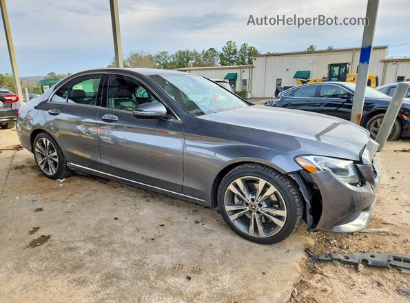 55SWF4JB2JU240684 2018 MERCEDES-BENZ C Gray Front right