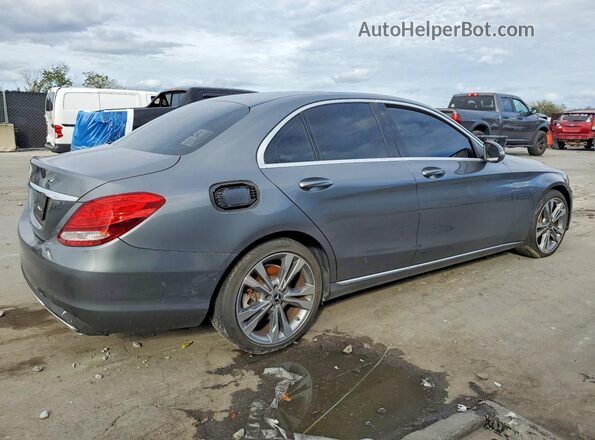55SWF4JB2JU247103 2018 MERCEDES-BENZ C Gray Tył prawy