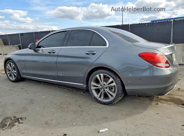 55SWF4JB2JU247103 2018 MERCEDES-BENZ C Gray Tył lewy