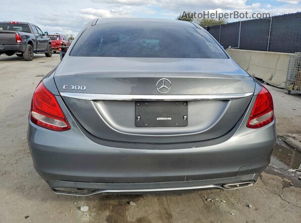 55SWF4JB2JU247103 2018 MERCEDES-BENZ C Gray Widok z tyłu