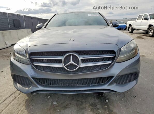 55SWF4JB2JU247103 2018 MERCEDES-BENZ C Gray Widok z przodu