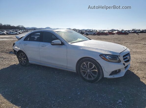 55SWF4JB3HU195409 2017 MERCEDES-BENZ C White Delantero derecho
