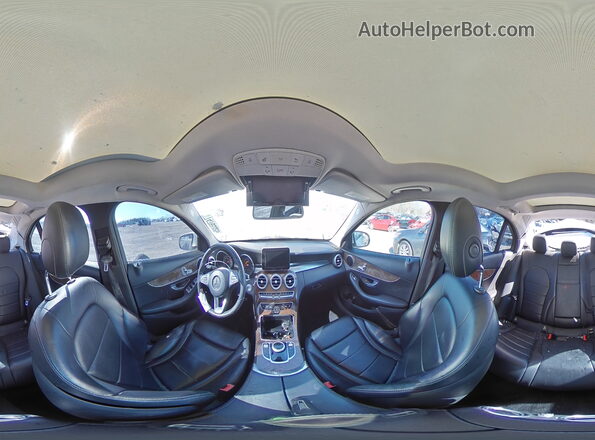 55SWF4JB3HU195409 2017 MERCEDES-BENZ C White Vista interior de 360 grados