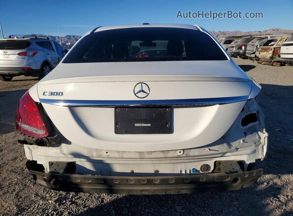 55SWF4JB3JU247577 2018 MERCEDES-BENZ C Белый Вид сзади