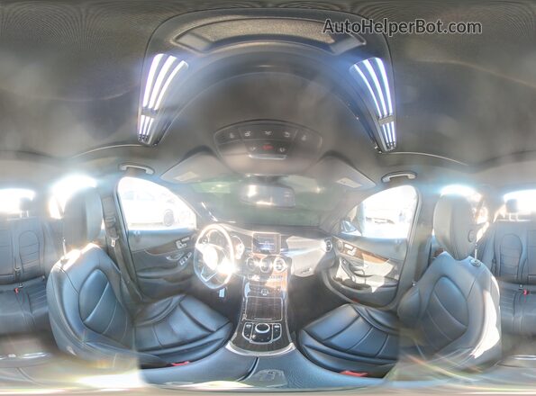 55SWF4JB3JU247577 2018 MERCEDES-BENZ C Белый Панорамный вид салона 360°
