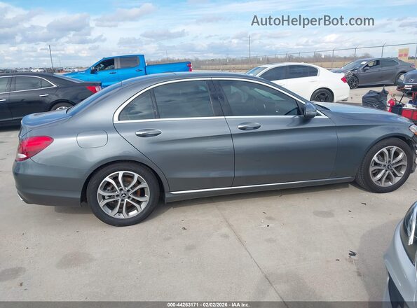 55SWF4JB3JU276240 2018 MERCEDES-BENZ C-CLASS Серебряный Вид задней части салона