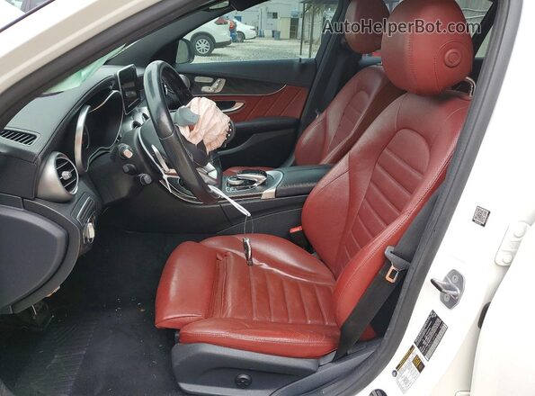 55SWF4JB4GU164765 2016 MERCEDES-BENZ C White Вид салону спереду