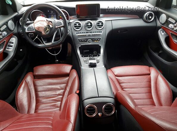 55SWF4JB4GU164765 2016 MERCEDES-BENZ C White Вид панелі приладів