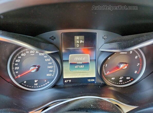 55SWF4JB4HU210886 2017 MERCEDES-BENZ C Black Vista del cuadro de instrumentos